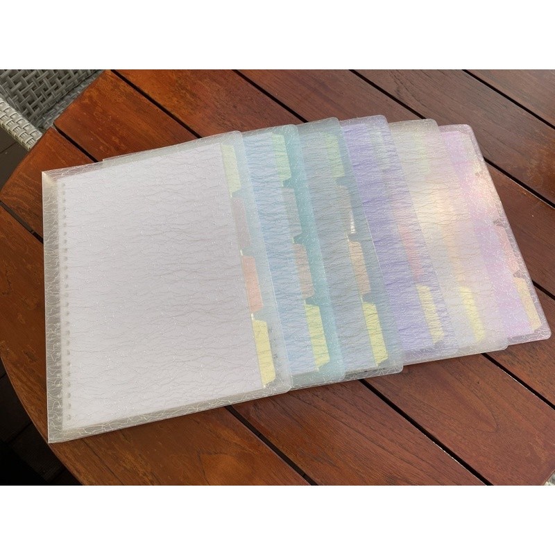

Ready Stock Wengu Binder Note B5 Cover Glitter Soft Color Ring Plastik (B0167) Original