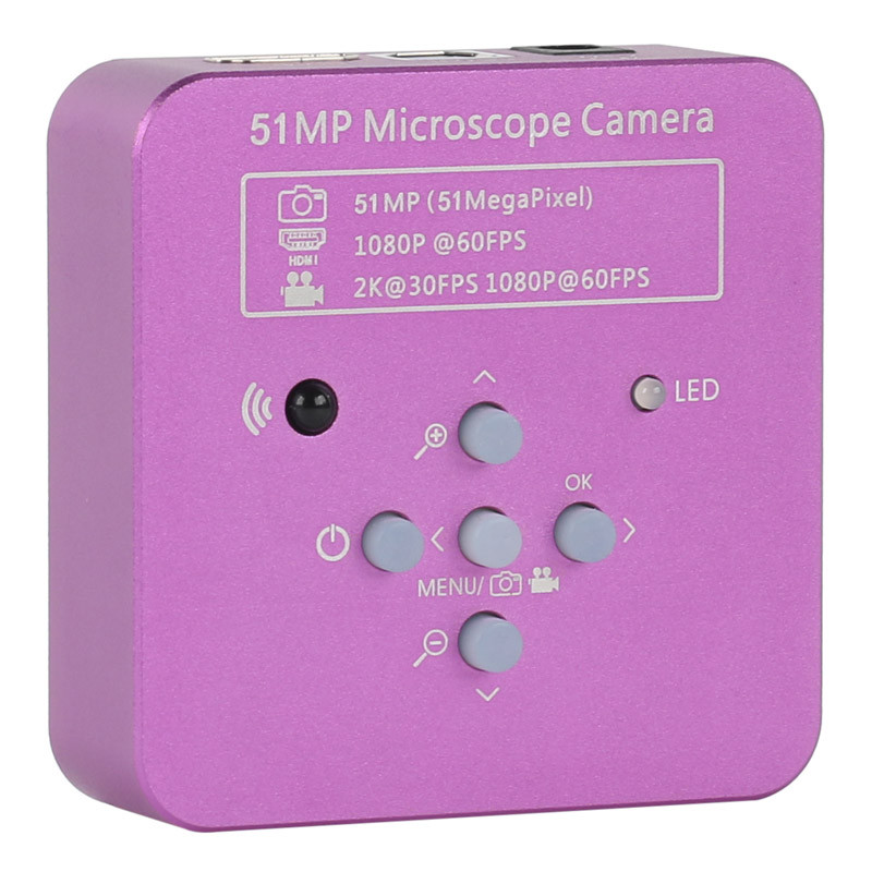 Kamera Mikroskop Industri Video USB HDMI 51MP 2K Kamera Mikroskop Video Digital Dudukan C untuk Mikr