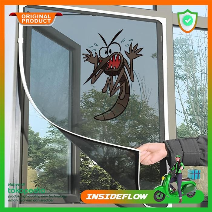 PREMIUM Kasa Kelambu Jendela Anti Nyamuk Serangga Jaring Ventilasi Net Pintu