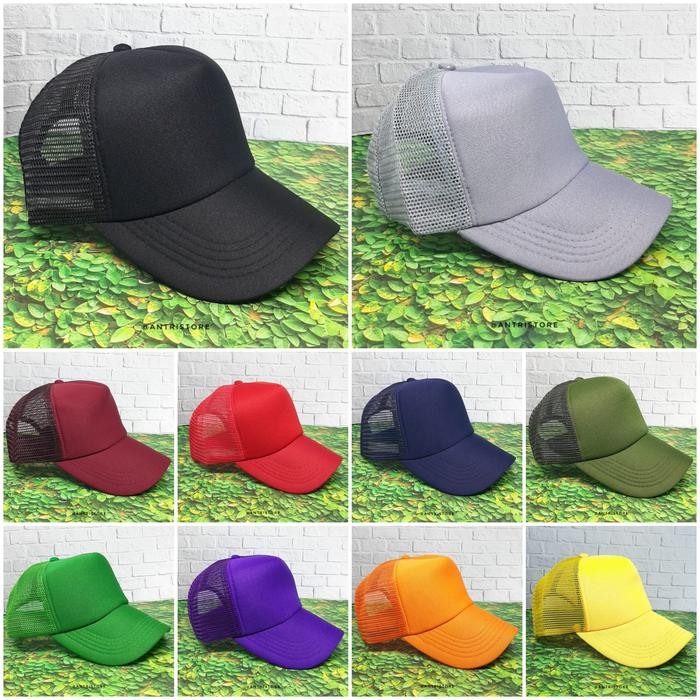 PREMIUM TOPI TRUCKER JARING ORIGINAL POLOS TOPI BASEBALL PRIA ORIGINAL
