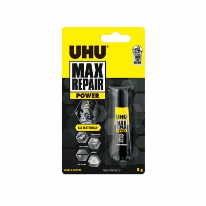 TERLARIS UHU Max Repair 8 gr / UHU Max Repair 8gr / Lem Sepatu / Lem Besi / Lem SALE