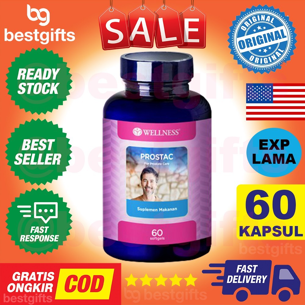 WELLNESS PROSTAC VITAMIN CEGAH PROSTAT LIBIDO SAW PALMETTO MENINGKATKAN LIBIDO 60 KAPSUL