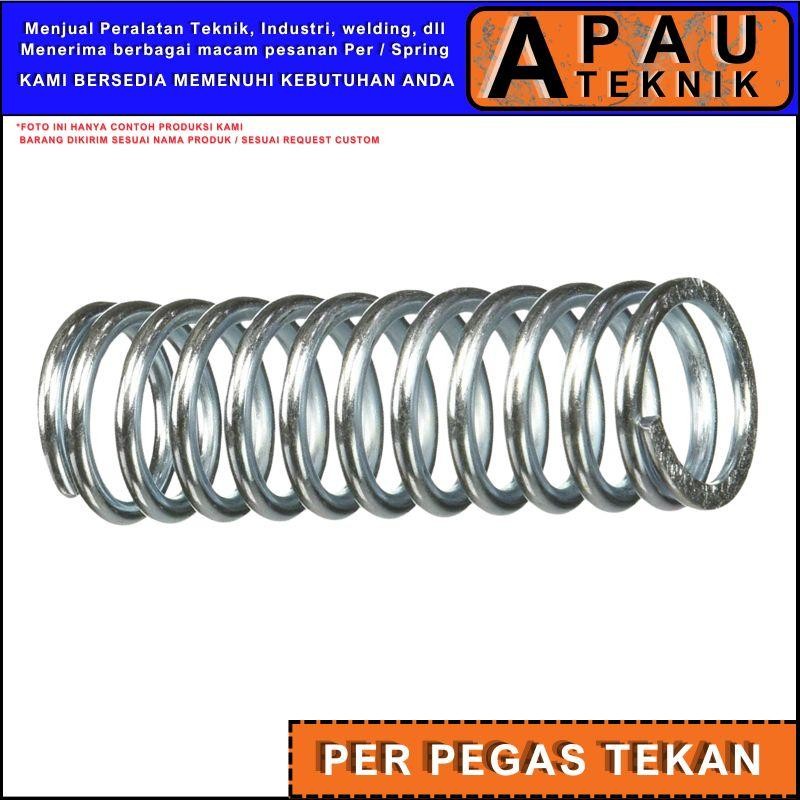 Per Pegas Tekan Od 57mm Kawat 6mm Panjang 100mm Baja