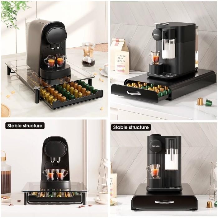 

Terlaris Nespresso Capsule Drawer Holder Storage Rack Tempat Mesin Kopi Kapsul