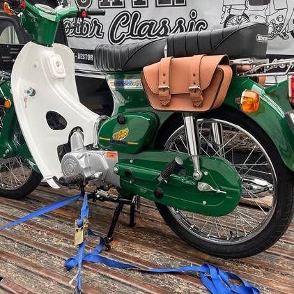 tas samping sidebag side bag motor klasik custom honda c70 streetcub