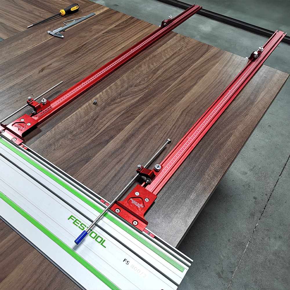 Woodworking Parallel Guide Rail System Engraving Machine Slotting Track 0-1200mm Parallel Sliding Ra
