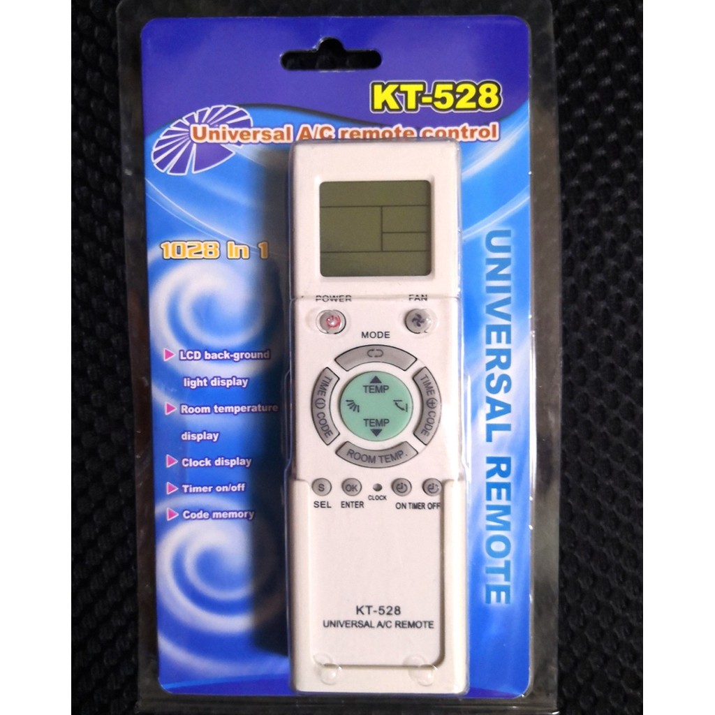 Terlaris KT-528 New Universal AC Remote For AUX/ Carrier /Sanyo /Panasonic Air Conditioner Remote C