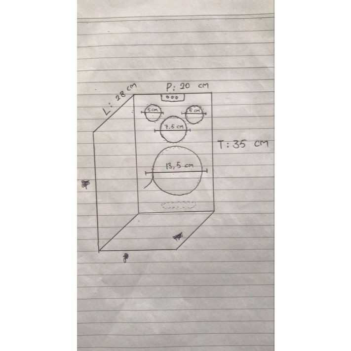 Mex - tempat speaker/ bok speaker kayu pinus jati belanda/kotak speaker