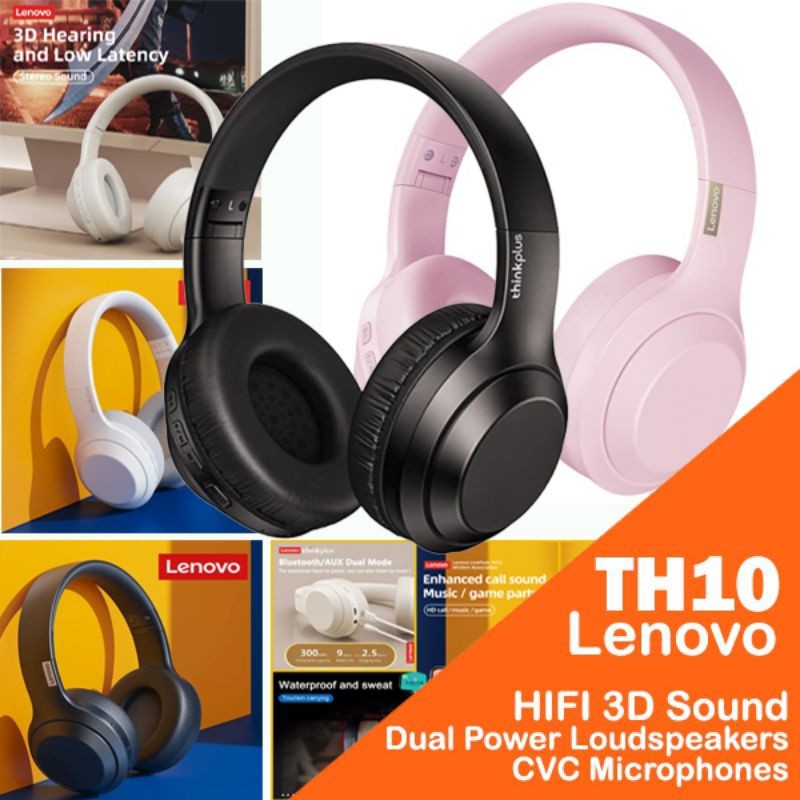 Mex - Thinkplus Lenovo TH10 Headset Bluetooth Earphone Wireless