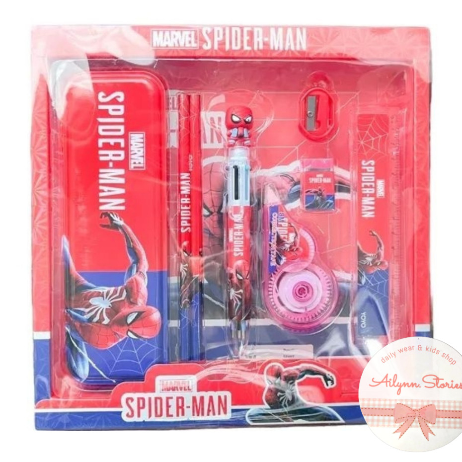 

8021 Set alat tulis souvenir ultah isi 8 pcs ada type-x & pen cetek