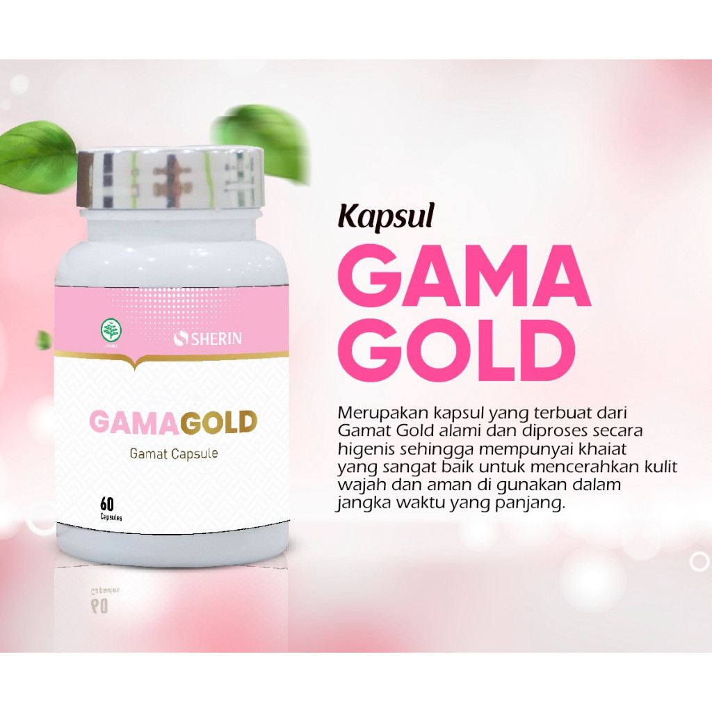Sherin - Kapsul Gamagold Gamat Emas Untuk Kecantikan Wajah isi 60 Kapsul