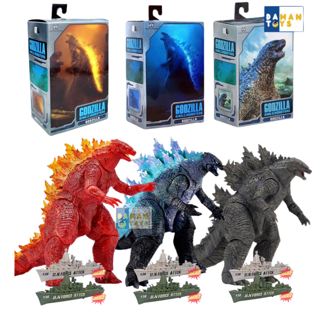 Action Godzilla King Of Neca Godzilla Atomic Blast Godzila vs Kong Mainan Godzilla