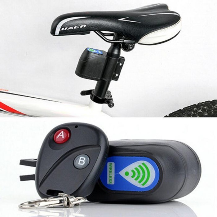FMFIT Alarm sepeda wireless remot gembok sepeda / kunci sepeda anti maling