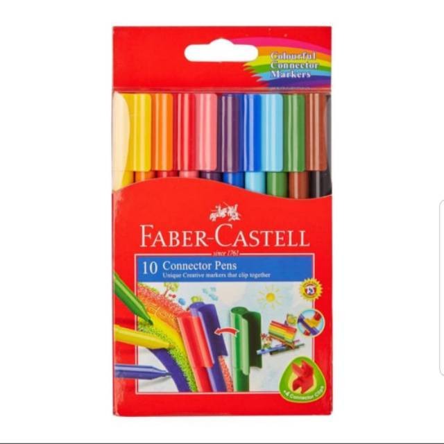 

Connector Pen 12 warna faber castell / Spidol warna 12 warna faber castell
