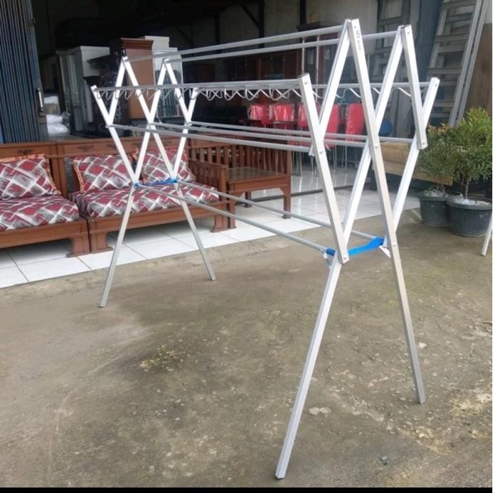Jemuran baju aluminium / Drying rak / jemuran baju lipat