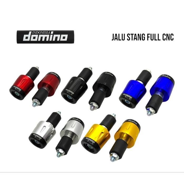 Jalu Stang DOMINO Full CNC TWO TONE Set Kiri Kanan Universal Variasi Modifikasi Motor Asli Grosir