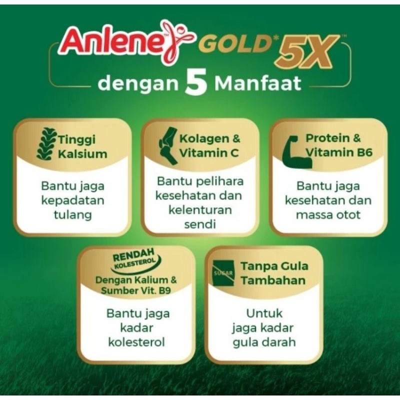 

Anlene Gold 5X Susu Bubuk Dewasa 850 Gram Vanila / Cokelat/ - Tulang dan Sendi