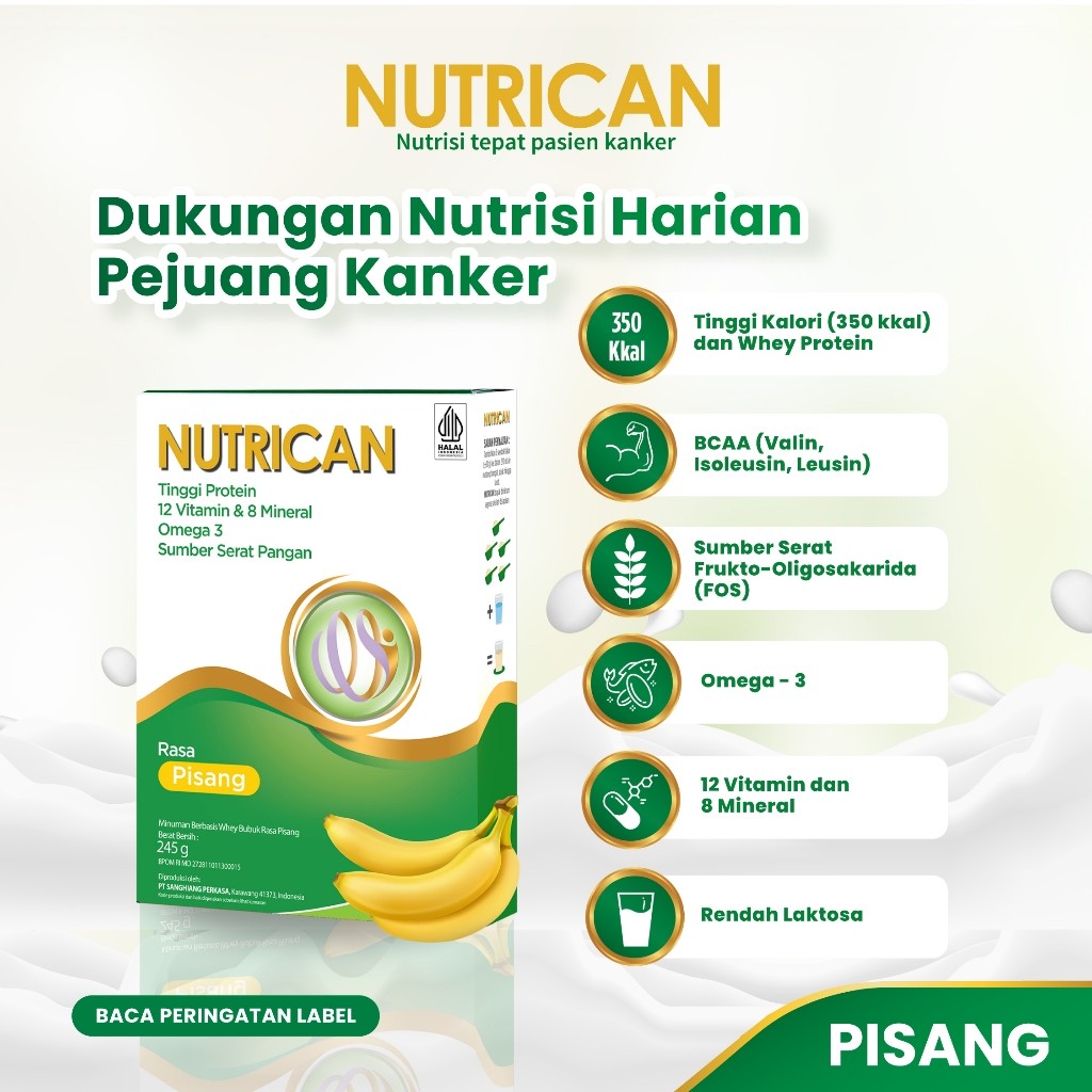 

Nutrican Pisang 245 Gr - Nutrisi Tinggi Energi & Protein
