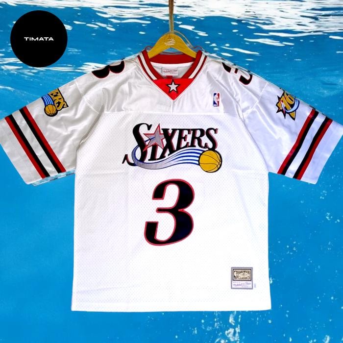 Philadelphia Sixers Iverson NFL Jersey version (white - putih)
