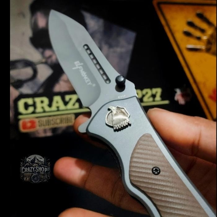 SALE  PISAU LIPAT SURVIVAL TITANIUM SOLID STELL / PISAU LIPAT TITANIUM / PISAU SURVIVAL /