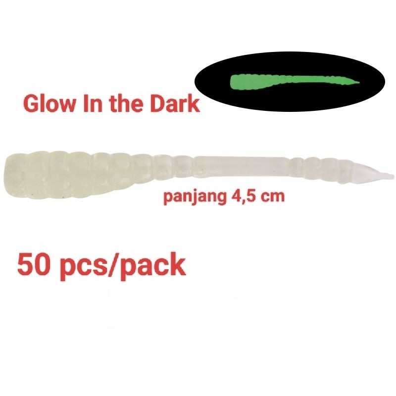 50 pcs umpan soft lure Ajing kotrek Sabiki Softlure umpan casting