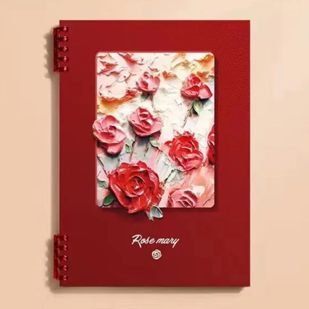 

Oil Painting Loose-Leaf Book A5/B5/A4 Thickening Cover Filler Paper Notebook Somnambulist Rose Mary