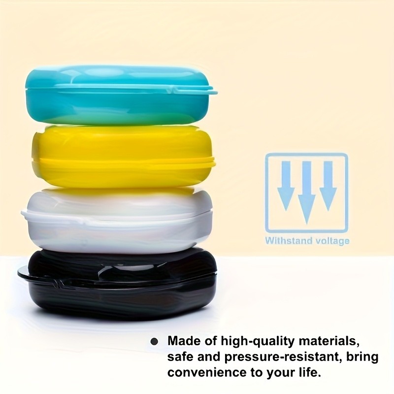 

5/10Pcs Denture Bath Storage Box Fake Teeth Orthodontic Retainer Case Mouth Guard Container Plastic