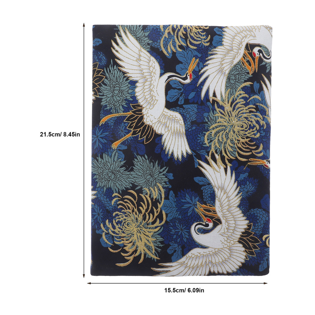 

Book Cover Sleeve Protector A5 Book Covers Hardcover Soft Cloth Book Protector Flower Pattern