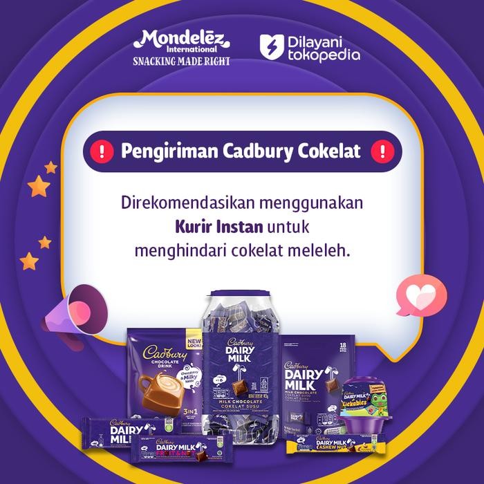 

Cadbury Dairy Milk Cokelat Neaps Jar Toples 405 gr
