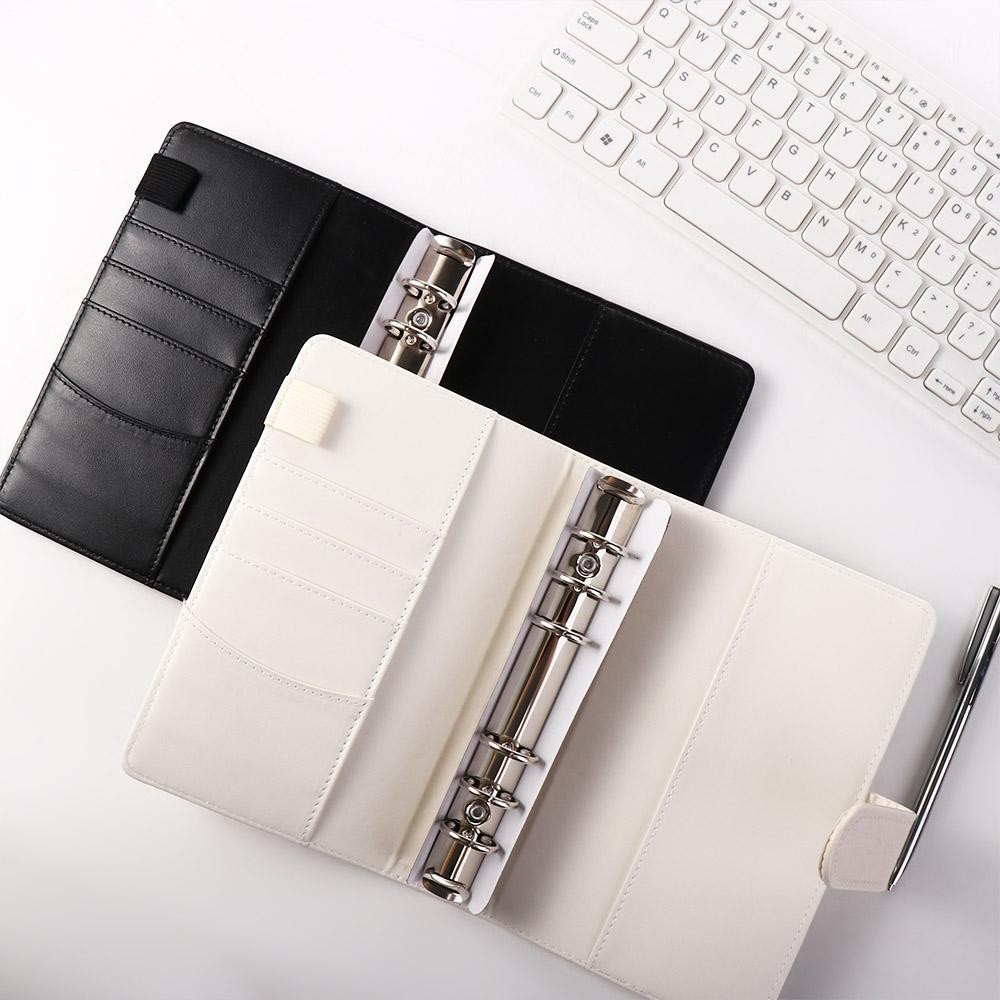 

Planner Book A6 Notebook 6 Ring Crocodile Pattern Ring Binder Loose-Leaf Cover Binder Cover Notepad
