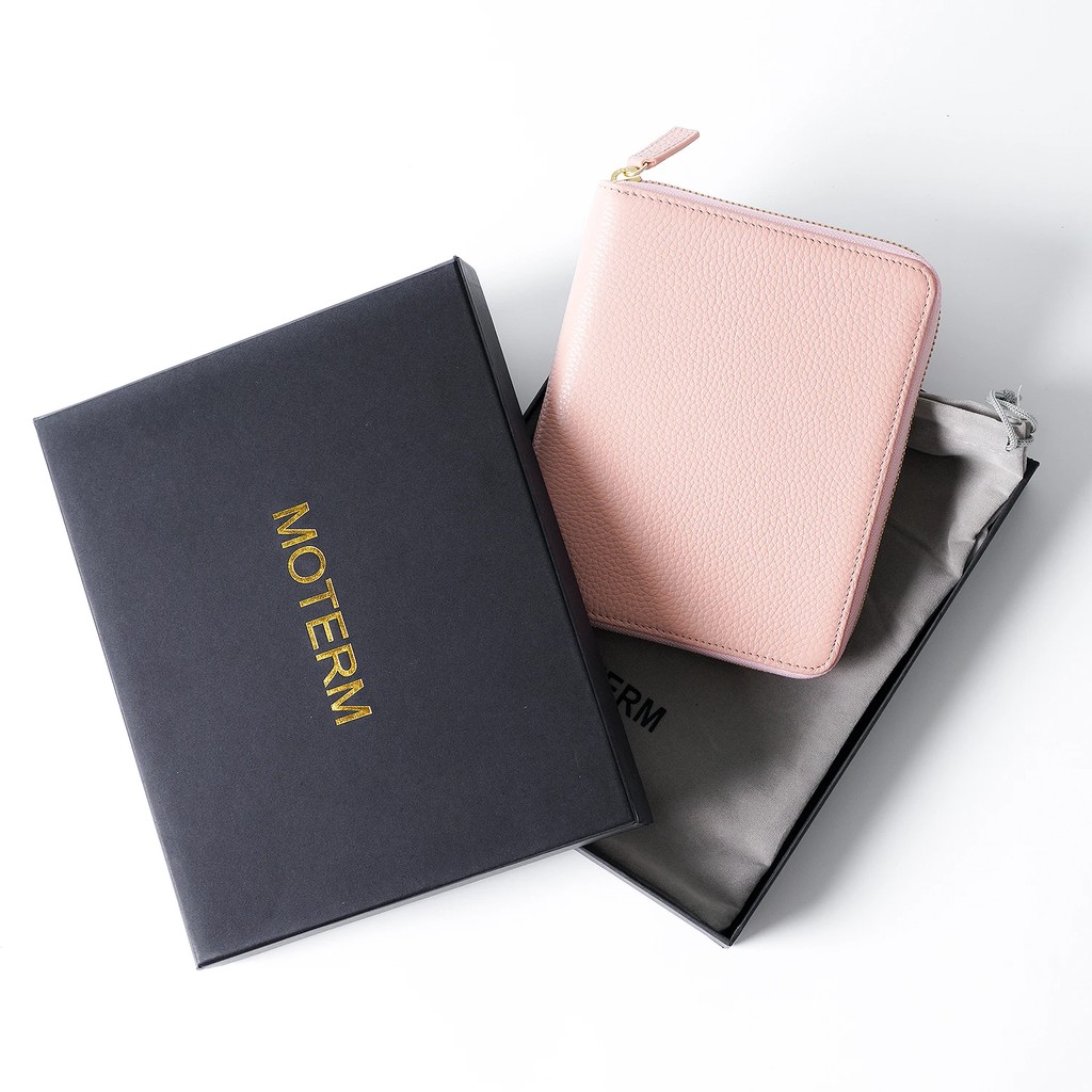 

Limited Imperfect Moterm Genuine Pebbled Grain Leather A6 Zip Cover With Back Pocket Cowhide Planner