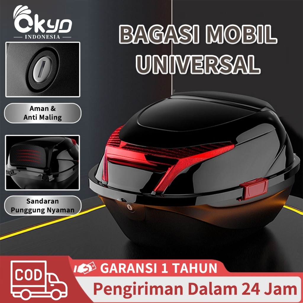 Box Motor Box Belakang 35L Motor rear box Motor Kapasitas Tas Motor Tailbag Sepeda Motor Kendaraan