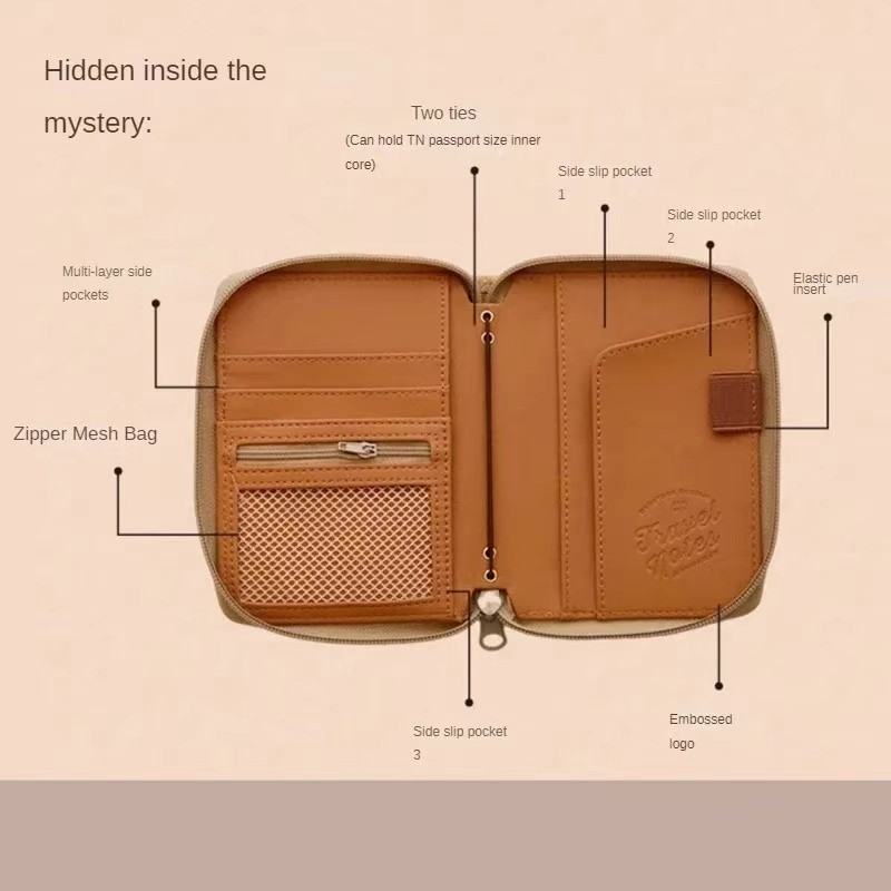 

A7 M5 Hand Zip Bag Loose Leaf Binder Notebook Inner Core Cover Note Book Planner Office Stationery