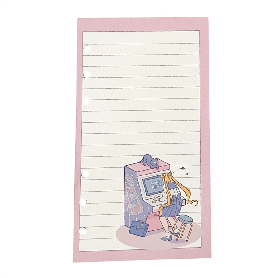 

A6 45 Sheets Leaf Notebook Refill Spiral Binder Inner Page Budget Page Weekly Monthly Inside Paper