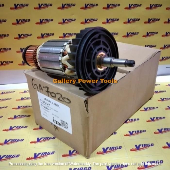 Murah Makita 517793-7 Armature Angker Assy 220V Gerinda Ga 7020 Ga7020 Ori