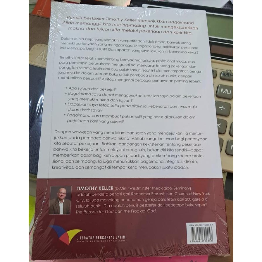 Apakah Pekerjaan Anda Bagian Dari Pekerjaan Allah? - Timothy Keller Gratisongkir
