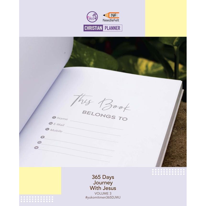 Jurnal 365 Days Journey With Jesus Volume 3 / Bible Planner / Agenda Gratisongkir