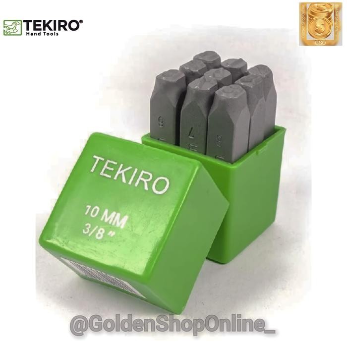 READY Angka Ketok 10mm - Nomor Ketok 10mm - Number Punch 10mm Tekiro