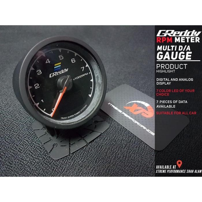 Greddy Tachometer Rpm Meter / Indikator Tachometer Greedy Rpm
