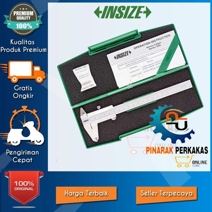 Insize 1205-150S Vernier Caliper 6" 150Mm Sigmat Jangka Sorong
