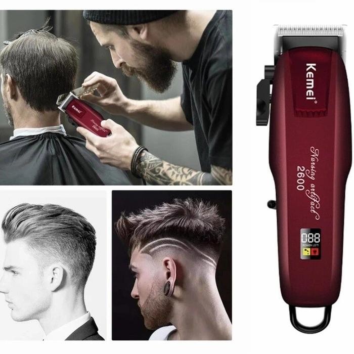 Pg Alat Cukur Rambut Kemei Km Pg 2600 Hair Clipper Lcd Cukuran Pg2600