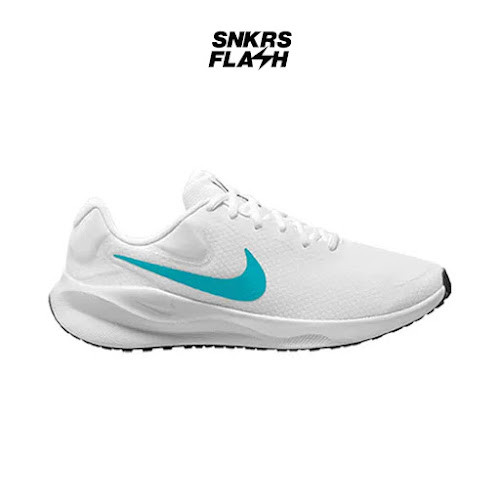 NIKE Revolution 7 White Sepatu Lari Pria - FB2207103 - Size 44.5
