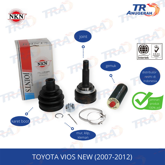 Cv Joint As Roda Luar Nkn Toyota Vios Gen 2