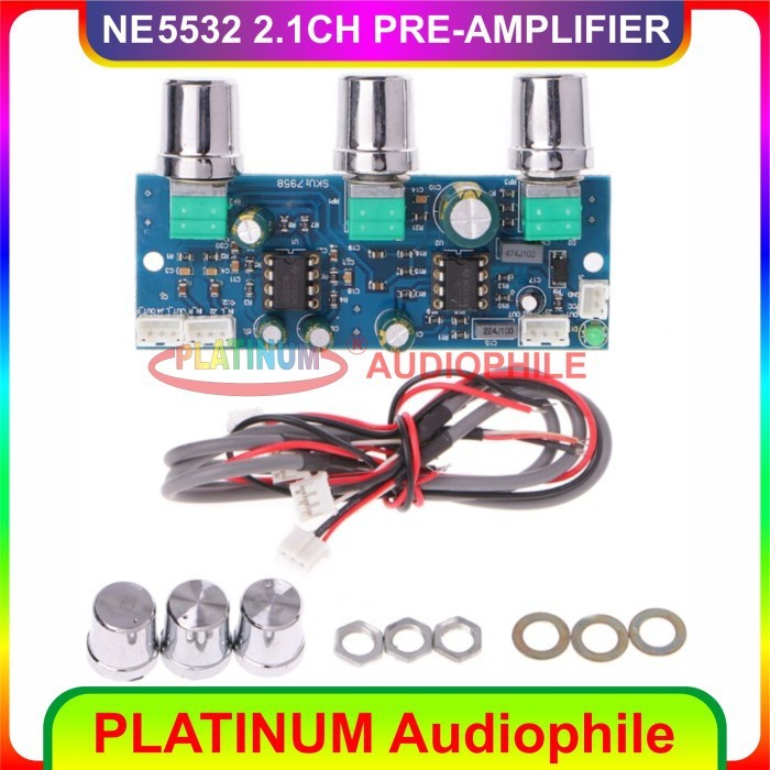 RB2233 TONE CONTROL NE5532 2.1CH STEREO PRE AMPLIFIER 2.1CH NE5532 SKU-7958