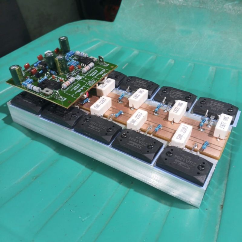 RB2233 kit power amplifier driver socl 506 plus final 5 set transistor SANKEN tinggal pasang psu