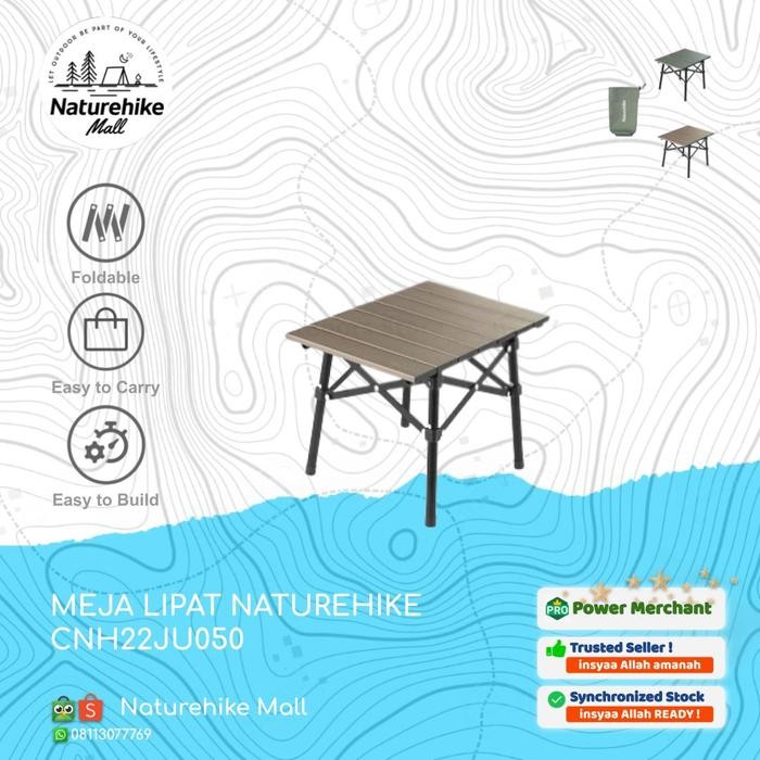 PREMIUM MEJA LIPAT PORTABLE OUTDOOR PIKNIK CAMPING NATUREHIKE CNH22JU050