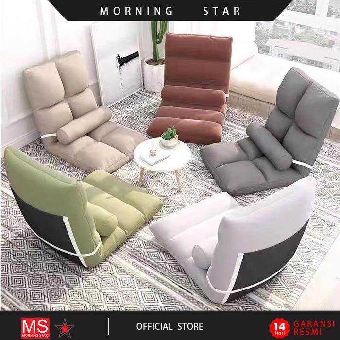 PREMIUM Kursi Lipat Lesehan Sandaran / Sofa Bed Santai / Sofa Oscar Tatami Minimalis Jumbo Bahan