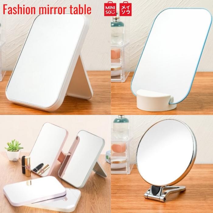 PREMIUM MINISO CERMIN LIPAT MEJA MIRROR TABLE Kaca Rias Make up