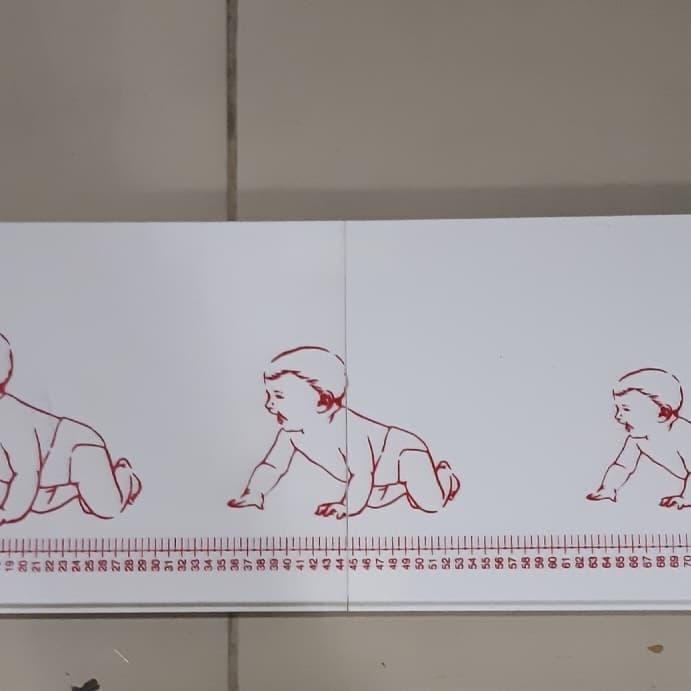 PREMIUM infantometer/pengukur panjang bayi akrilik