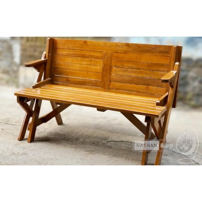 PREMIUM Kursi Meja Lipat Taman/Cafe Kayu Jati